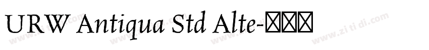 URW Antiqua Std Alte字体转换